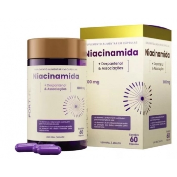 NIACINAMIDA 97%TEOR 1000MG C/60CAPS FORTLIFE