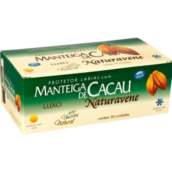 MANTEIGA DE CACAU LUXO CX C/50 NATURAVENE