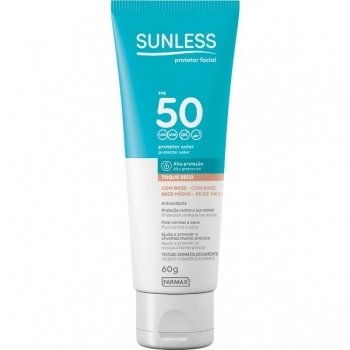 PROTETOR SOLAR FACIAL FPS50 C/BASE BEGE MEDIO 60G
