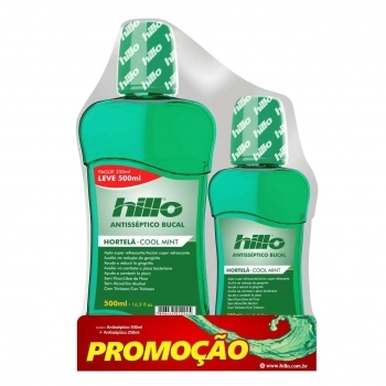 PACK ANTISSEPTICO BUCAL HORTELA 500ML+250ML HILLO