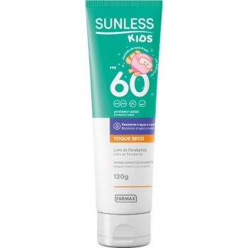 PROTETOR SOLAR FPS60 TOQUE SECO KIDS 120G SUNLESS