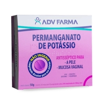 PERMANGANATO DE POTASSIO 100MG CX/500 COMP ADV FARMA