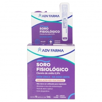 SORO FISIOLOGICO DOSE UNICA 5MLX10UND ADV FARMA