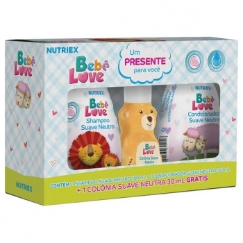 KIT SUAVE NEUTRO BEBE LOVE SH 240ML + COND 220ML + COL30ML NUTRIEX