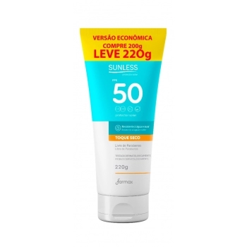 KIT PROTETOR SOLAR SUNLESS 120G FPS70 + FPS50 120G SUNLESS