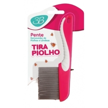 PENTE DE AÇO PIOLHO ROSA C/ CABO