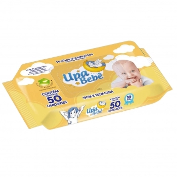 TOALHA UMED UPA BEBE C/50 S/TAMPA HYGIMAX