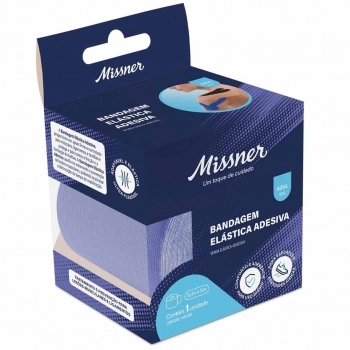 BANDAGEM ELASTICA ADESIVA 5CM X 5M BEGE MISSNER