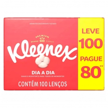 LENÇOS DE PAPEL KLEENEX BOX LV100 PG80