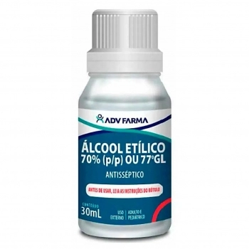 ALCOOL ANTISSEPTICO 70% 30ML ADV FARMA