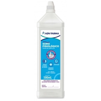 SOL.CLORETO SODIO 0,9% 500ML ADV FARMA