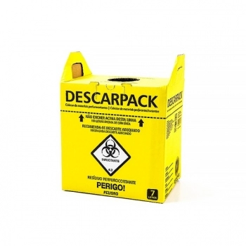 COLETOR MATERIAL PERFUROCORTANTE 7L DESCARPACK