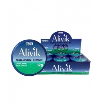 ALIVIK POMADA ALIVIADORA E REFRESCANTE 12G BRAVIR