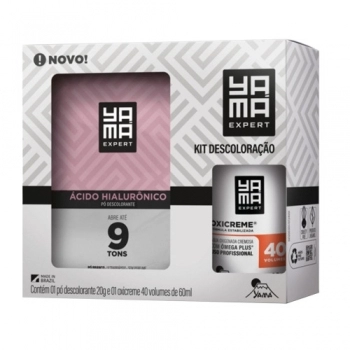 KIT PO DESC. ACIDO HIALURONICO 20G + ÁGUA OX 40 VOL 60ML YAMA