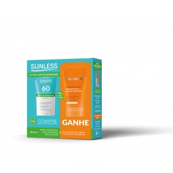 KIT ANTIOLEOSIDADE FPS60 40G + GEL DE LIMPEZA 60G SUNLESS
