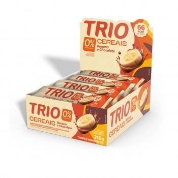 TRIO ZERO BANANA C/CHOCOLATE DISPLAY C/12X18G