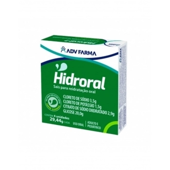 HIDRORAL REIDRATANTE ORAL GUARANA C/4 ENV 29.44G ADV