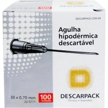 AGULHA DESC.30X7 C/100 DESCARPACK