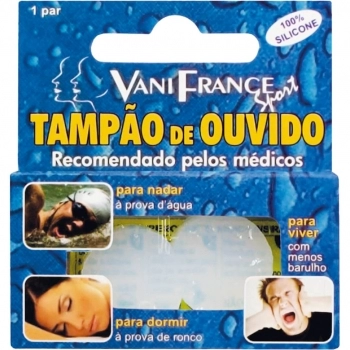 TAMPAO DE OUVIDO 100% SILICONE PAR VANI FRANCE