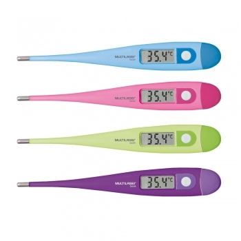 TERMOMETRO CLINICO DIGITAL COLORIDO MULTILASER