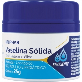 VASELINA SOLIDA 25G UNIPHAR