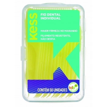 FIO DENTAL KESS INDIVIDUAL POTE COM 50 UNIDADES