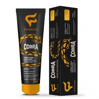 CREME PARA MASSAGEM COBRA 150G FASHION