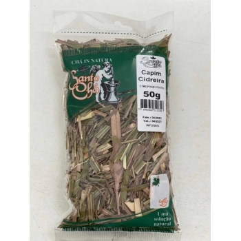 CHA DE CAPIM CIDREIRA 50G SANTO CHA