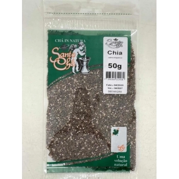 CHA DE CHIA SEMENTE 50G SANTO CHA