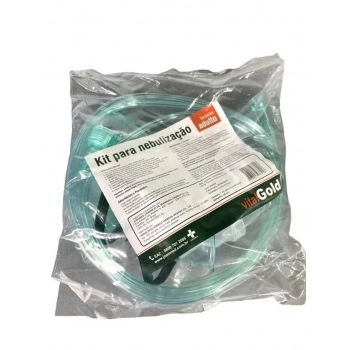 KIT NEBULIZADOR C/MASCARA VITAL GOLD ADULTO (ROSCA)