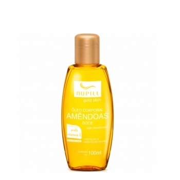 OLEO DE AMÊNDOAS AVELÃ E VITAMINA E 100ML NUPILL