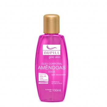 OLEO DE AMENDOAS COM ROSA MOSQUETA 100ML NUPILL