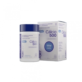 CALCIO 500MG + CARBONATO DE CALCIO 1250MG C/60 FORTLIFE