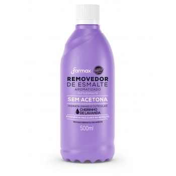REMOVEDOR ESMALTE S/ACETONA LAVANDA 500ML FARMAX