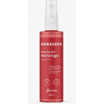 BODY SPLASH MORANGO HIDRADERM 190ML FARMAX