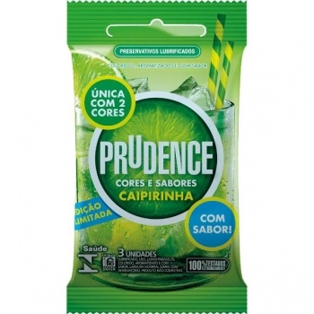 PRUDENCE PRESERVATIVOS CAIPIRINHA C/3