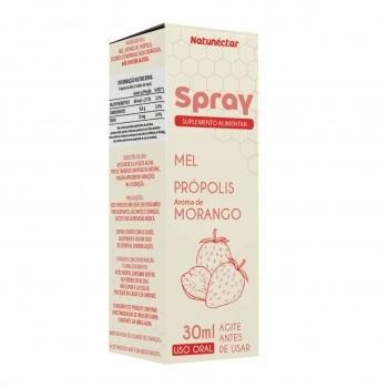MEL EM SPRAY COMPOSTO MORANGO 30ML - NATUNECTAR