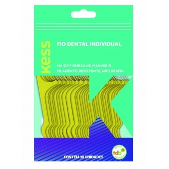 FIO DENTAL KESS INDIVIDUAL COM 30 UNIDADES