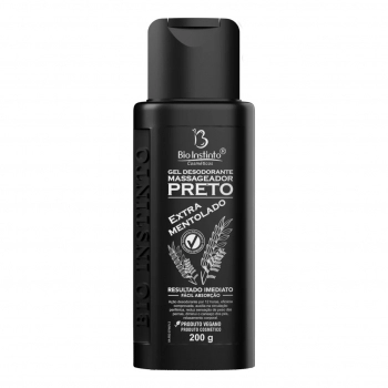 GEL P/ MASSAGEM PRETO EXTRA MENTOLADO 200 G