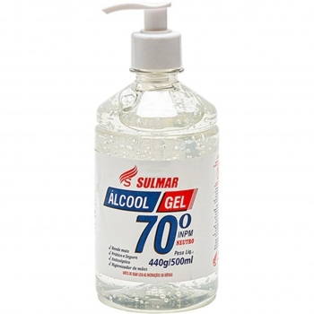 ALCOOL SULMAR 70% GEL 440G PUMP