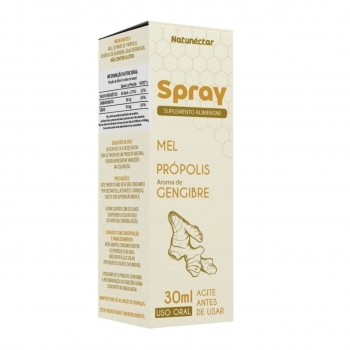 MEL EM SPRAY COMPOSTO GENGIBRE 30ML - NATUNECTAR