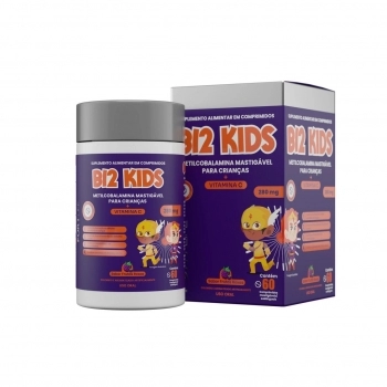 B12 KIDS FR VERM 280MG C/60 COMP MASTIGAVEIS FORTLIFE
