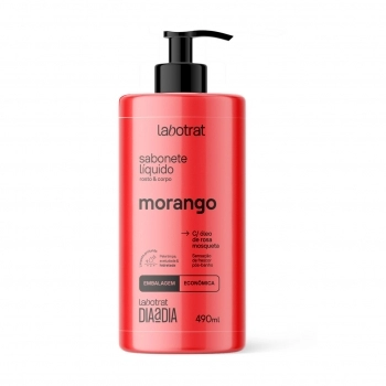 SABONETE LIQUIDO MORANGO DIA A DIA 490ML LABOTRAT
