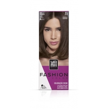 KIT FASHION COLOR 7.1 LOURO MEDIO ACINZENTADO YAMA