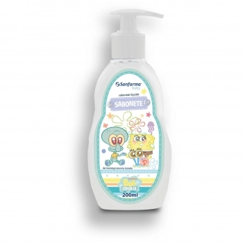 SABONETE LIQUIDO 200ML BOB ESPONJA BABY