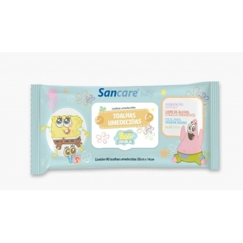 TOALHA UMEDECIDA 90 UNIDADES BOB ESPONJA BABY