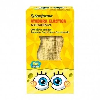 ATADURA ELASTICA AUTO ADESIVA BOB ESPONJA