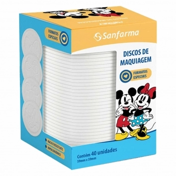 ALGODAO DISCO 40 UNIDADES MICKEY