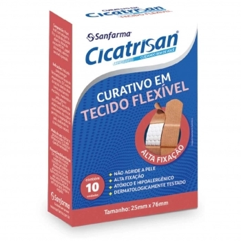 CURATIVO CICATRISAN EXTRA FLEXIVEL TRADICIONAL C/10 UNID