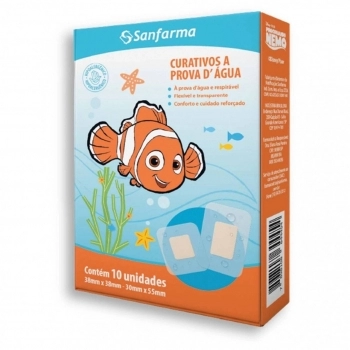 CURATIVO A PROVA D AGUA C/10 UNIDADES NEMO